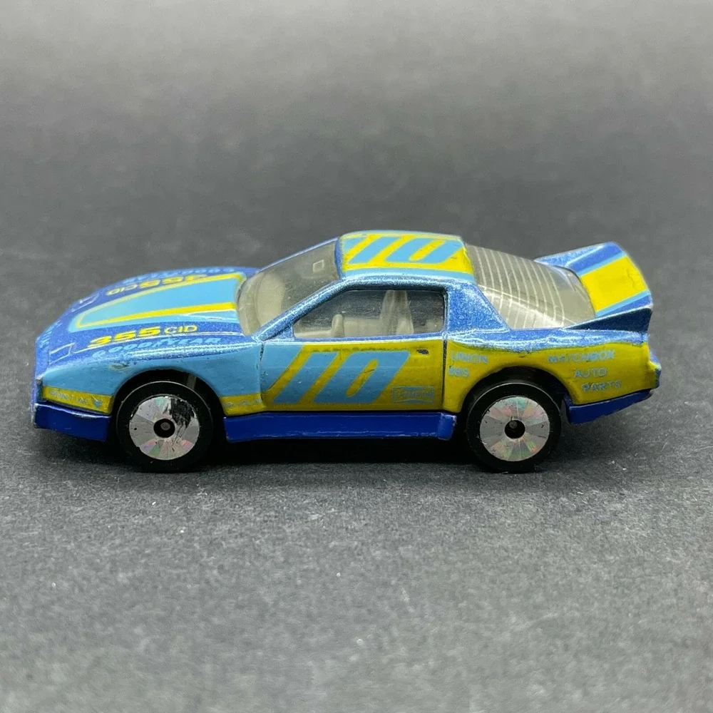 Matchbox #10 Pontiac Firebird 355 Racer Race Car Blue Diecast 1/64 Scale‎ Loose